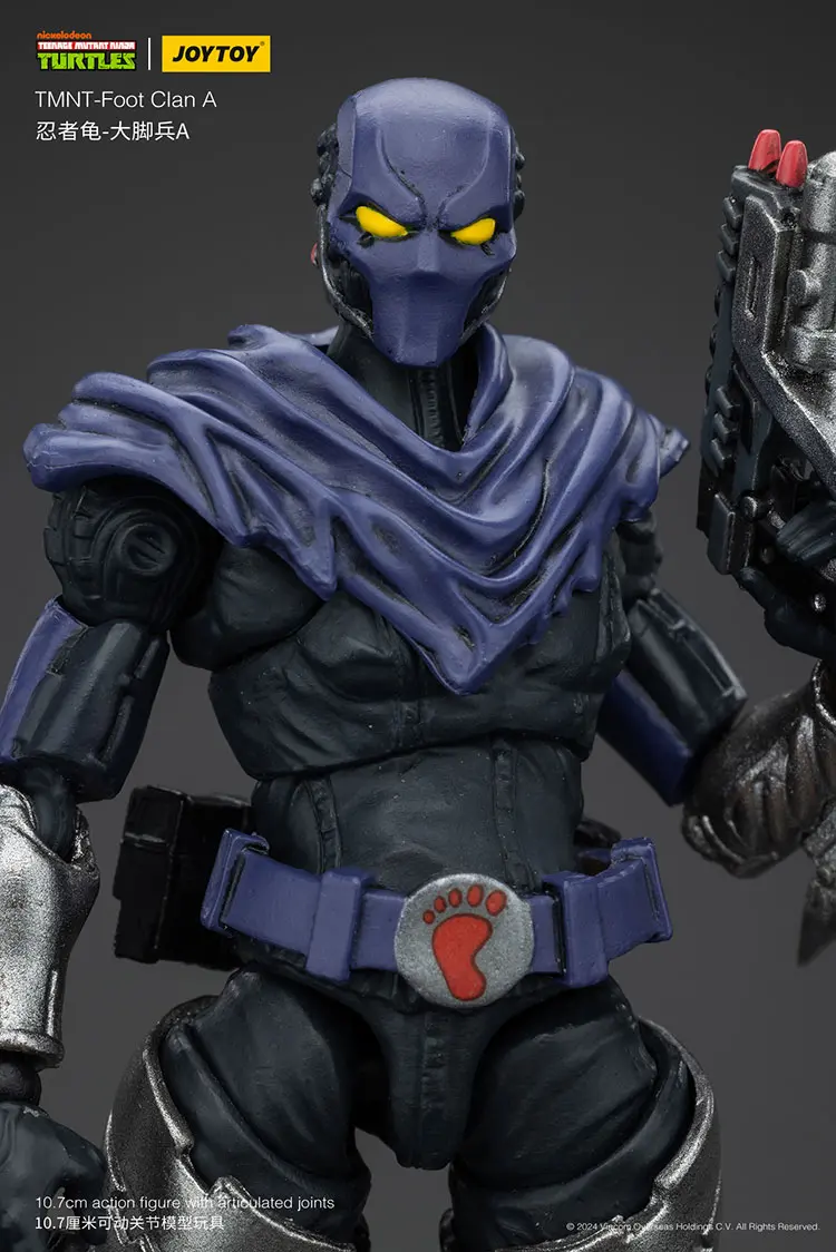 the details of the Action Figure - Foot Clan A TMNT Nickelodeon 1 18 - JOYTOY Teenage Mutant Ninja Turtles rectangle image
