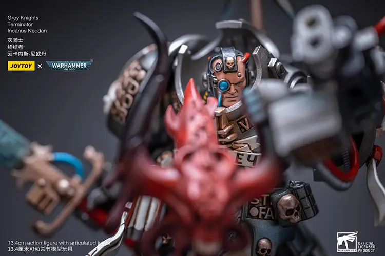the details of the Action Figure - JOYTOY Grey Knights Terminator Incanus Neodan 1 18 - Warhammer 40K rectangle image the details of the Action Figure - JOYTOY Grey Knights Terminator Incanus Neodan 1 18 - Warhammer 40K rectangle image