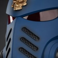 The Details Of The Action Figure Joytoy Ultramarines Captain Mkx Helmet 1 1 Life Size Replica Warhammer 40k Rectangle Image