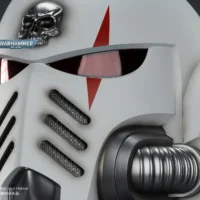 the details of the Action Figure - JOYTOY White Scars MkX Helmet 1 1 Life-Size Replica - Warhammer 40K rectangle image