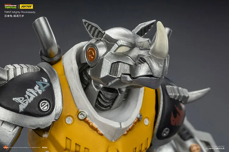 the details of the Action Figure - Mighty Rocksteady TMNT Nickelodeon 1 18 - JOYTOY Teenage Mutant Ninja Turtles rectangle image 12 The Details Of The Action Figure Mighty Rocksteady Tmnt Nickelodeon 1 18 Joytoy Teenage Mutant Ninja Turtles Rectangle Image 12