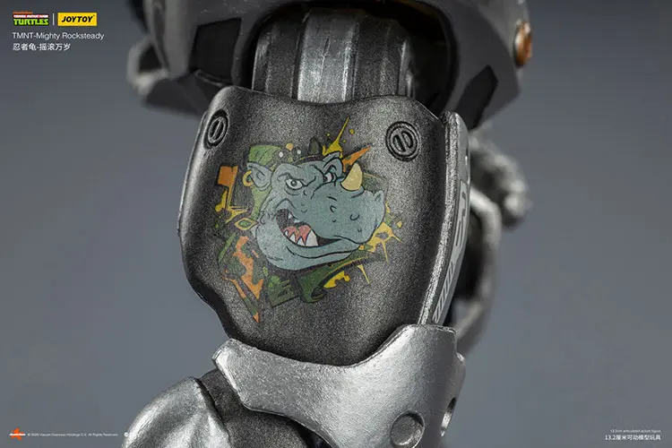 the details of the Action Figure - Mighty Rocksteady TMNT Nickelodeon 1 18 - JOYTOY Teenage Mutant Ninja Turtles rectangle image 13 The Details Of The Action Figure Mighty Rocksteady Tmnt Nickelodeon 1 18 Joytoy Teenage Mutant Ninja Turtles Rectangle Image 13