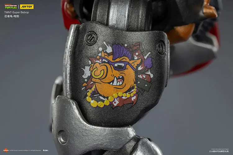 The Details Of The Action Figure Super Bebop Tmnt Nickelodeon 1 18 Joytoy Teenage Mutant Ninja Turtles Rectangle Image 14
