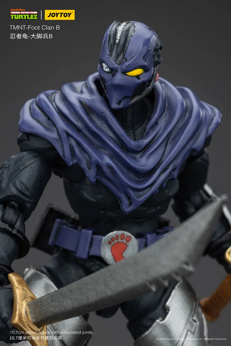 the details of the Action Figure - TMNT Foot Clan B TMNT Nickelodeon 1 18 - JOYTOY Teenage Mutant Ninja Turtles rectangle image the details of the Action Figure - TMNT Foot Clan B TMNT Nickelodeon 1 18 - JOYTOY Teenage Mutant Ninja Turtles rectangle image