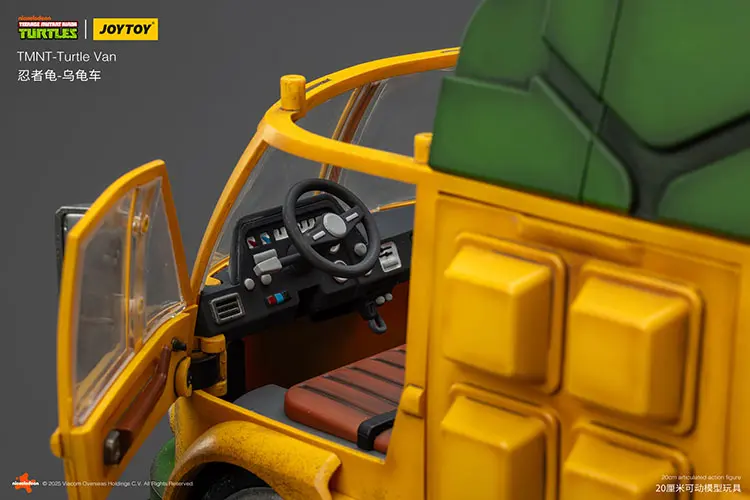 The Door Of The Vehicle Model Turtle Van (party Wagon) Tmnt Nickelodeon 1 18 Joytoy Teenage Mutant Ninja Turtles Rectangle Image