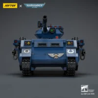 the front of the Action Figure - JoyToy Ultramarines Predator Destructor Tank with Turret-mounted Autocannon and Sponson-mounted Heavy Bolters 1 18 - Warhammer 40K Vehicle