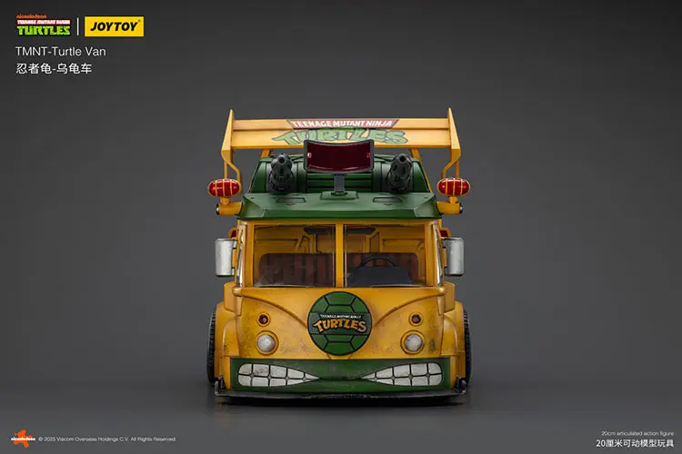 The Front Of The Vehicle Model Turtle Van (party Wagon) Tmnt Nickelodeon 1 18 Joytoy Teenage Mutant Ninja Turtles Rectangle Image