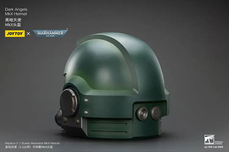the left back of Action Figure Helmet - Dark Angels MkX 1 1 Life-Size Wearable Replica - JOYTOY Warhammer 40K rectangle image The Left Back Of Action Figure Helmet Dark Angels Mkx 1 1 Life Size Wearable Replica Joytoy Warhammer 40k Rectangle Image