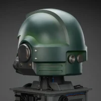 the left back of Action Figure Helmet - Dark Angels MkX 1 1 Life-Size Wearable Replica and Display Stand - JOYTOY Warhammer 40K rectangle image The Left Back Of Action Figure Helmet Dark Angels Mkx 1 1 Life Size Wearable Replica And Display Stand Joytoy Warhammer 40k Rectangle Image