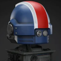 the left back of Action Figure Helmet - Ultramarines Lieutenant Titus' MkX Helmet & Display Stand 1 1 Life-Size Wearable Replica - JOYTOY Warhammer 40K rectangle image The Left Back Of Action Figure Helmet Ultramarines Lieutenant Titus' Mkx Helmet & Display Stand 1 1 Life Size Wearable Replica Joytoy Warhammer 40k Rectangle Image