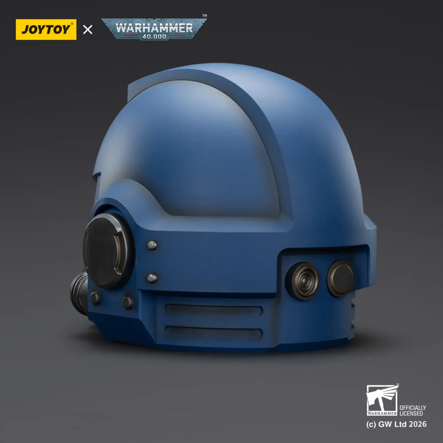 The Left Back Of The Action Figure Joytoy Ultramarines Captain Mkx Helmet 1 1 Life Size Replica Warhammer 40k