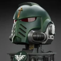 the left front of Action Figure Helmet - Dark Angels MkX 1 1 Life-Size Wearable Replica and Display Stand - JOYTOY Warhammer 40K rectangle image 2 The Left Front Of Action Figure Helmet Dark Angels Mkx 1 1 Life Size Wearable Replica And Display Stand Joytoy Warhammer 40k Rectangle Image 2