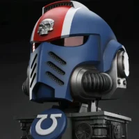 the left front of Action Figure Helmet - Ultramarines Lieutenant Titus' MkX Helmet & Display Stand 1 1 Life-Size Wearable Replica - JOYTOY Warhammer 40K rectangle image The Left Front Of Action Figure Helmet Ultramarines Lieutenant Titus' Mkx Helmet & Display Stand 1 1 Life Size Wearable Replica Joytoy Warhammer 40k Rectangle Image