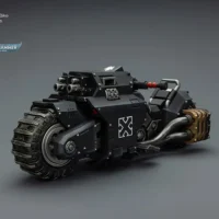 the left front of Action Figure Vehicle - Raven Guard Raider-pattern Combat Bike with twin-linked bolt rifles 1 18 - JOYTOY Warhammer 40K rectangle image The Left Front Of Action Figure Vehicle Raven Guard Raider Pattern Combat Bike With Twin Linked Bolt Rifles 1 18 Joytoy Warhammer 40k Rectangle Image
