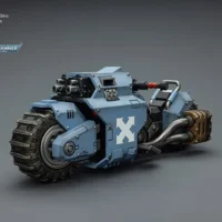 the left front of Action Figure Vehicle - Space Wolves Raider-pattern Combat Bike with twin-linked bolt rifles 1 18 - JOYTOY Warhammer 40K rectangle image The Left Front Of Action Figure Vehicle Space Wolves Raider Pattern Combat Bike With Twin Linked Bolt Rifles 1 18 Joytoy Warhammer 40k Rectangle Image