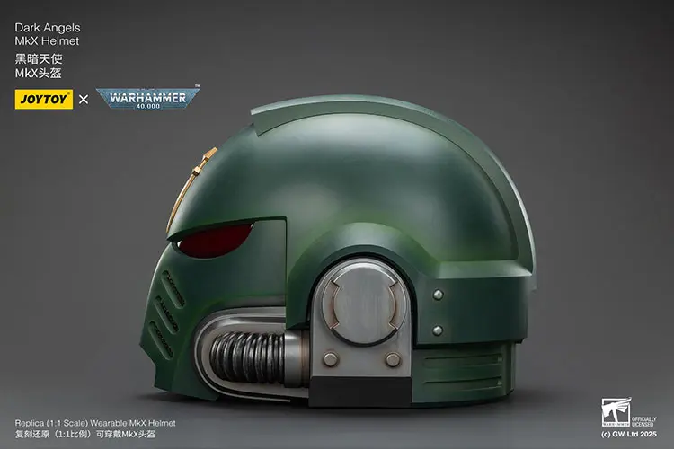 the left of Action Figure Helmet - Dark Angels MkX 1 1 Life-Size Wearable Replica - JOYTOY Warhammer 40K rectangle image The Left Of Action Figure Helmet Dark Angels Mkx 1 1 Life Size Wearable Replica Joytoy Warhammer 40k Rectangle Image