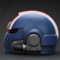 the left of Action Figure Helmet - Ultramarines Lieutenant Titus MkX 1 1 Life-Size Wearable Replica - JOYTOY Warhammer 40K rectangle image The Left Of Action Figure Helmet Ultramarines Lieutenant Titus Mkx 1 1 Life Size Wearable Replica Joytoy Warhammer 40k Rectangle Image