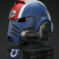 the left of Action Figure Helmet - Ultramarines Lieutenant Titus' MkX Helmet & Display Stand 1 1 Life-Size Wearable Replica - JOYTOY Warhammer 40K rectangle image The Left Of Action Figure Helmet Ultramarines Lieutenant Titus' Mkx Helmet & Display Stand 1 1 Life Size Wearable Replica Joytoy Warhammer 40k Rectangle Image