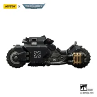 the left of Action Figure Vehicle - Raven Guard Raider-pattern Combat Bike with twin-linked bolt rifles 1 18 - JOYTOY Warhammer 40K in white background The Left Of Action Figure Vehicle Raven Guard Raider Pattern Combat Bike With Twin Linked Bolt Rifles 1 18 Joytoy Warhammer 40k In White Background