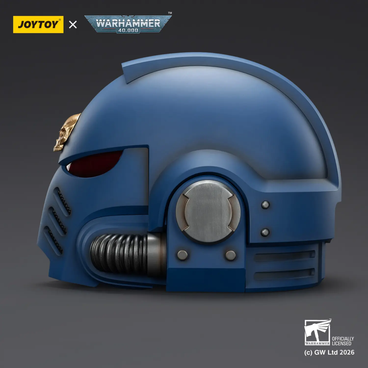 The Left Of The Action Figure Joytoy Ultramarines Captain Mkx Helmet 1 1 Life Size Replica Warhammer 40k