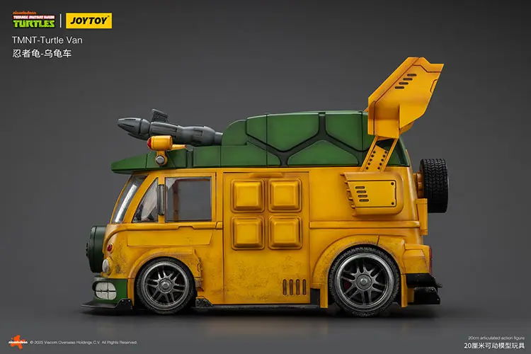 The Left Of The Vehicle Model Turtle Van (party Wagon) Tmnt Nickelodeon 1 18 Joytoy Teenage Mutant Ninja Turtles Rectangle Image