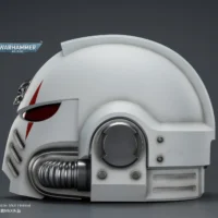 the left side of the Action Figure - JOYTOY White Scars MkX Helmet 1 1 Life-Size Replica - Warhammer 40K rectangle image