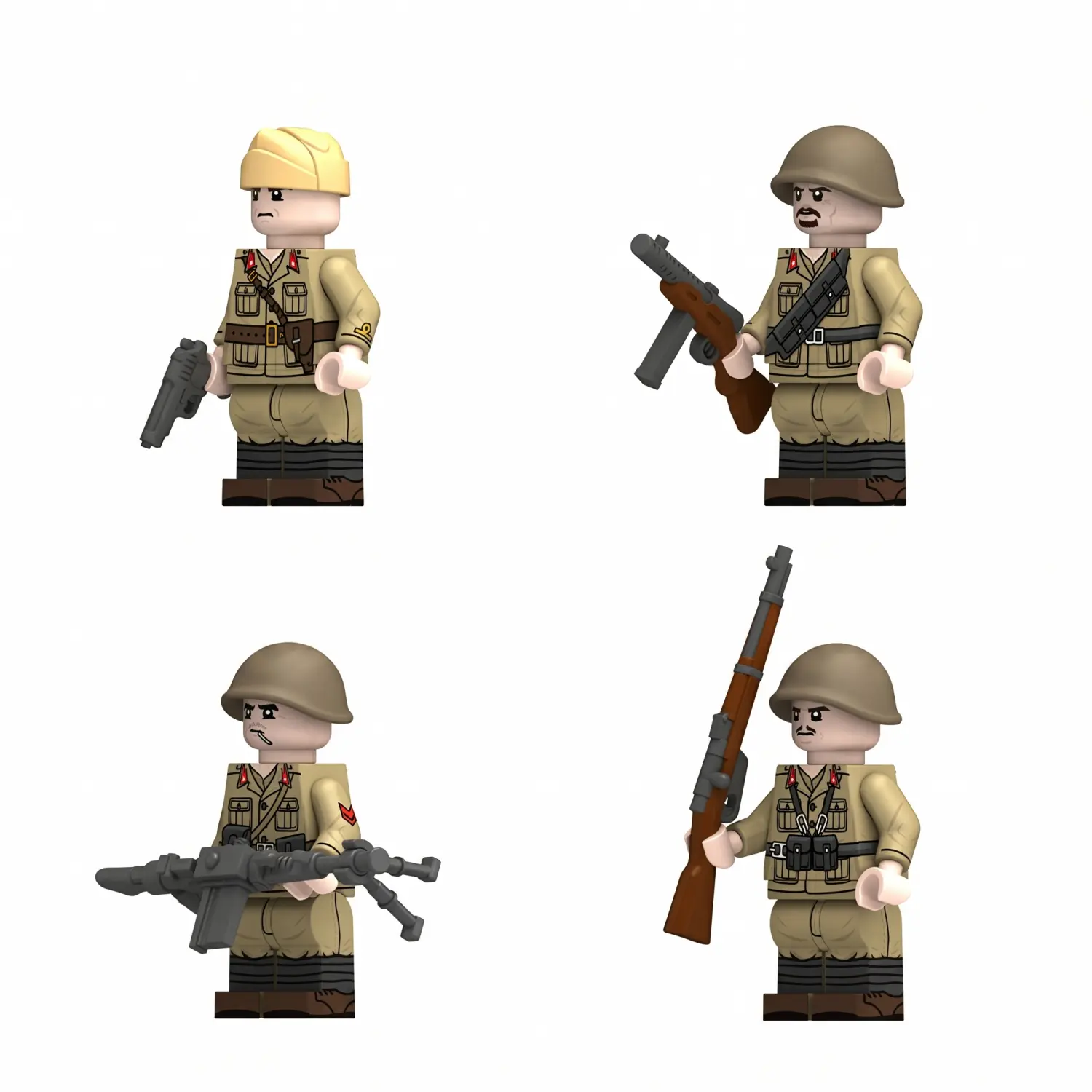 Minifigure - Royal Italian Army Infantry Squad WWII