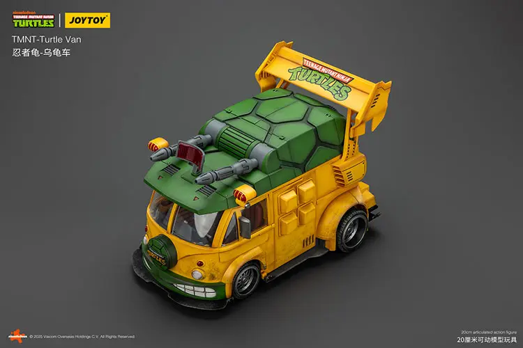 The Left Upward Side Of The Vehicle Model Turtle Van (party Wagon) Tmnt Nickelodeon 1 18 Joytoy Teenage Mutant Ninja Turtles Rectangle Image