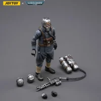 The Parts Of Action Figure Astra Militarum Death Korps Of Krieg Veteran Squad Guardsman With Flamer 1 18 Joytoy Warhammer 40k Rectangle Image