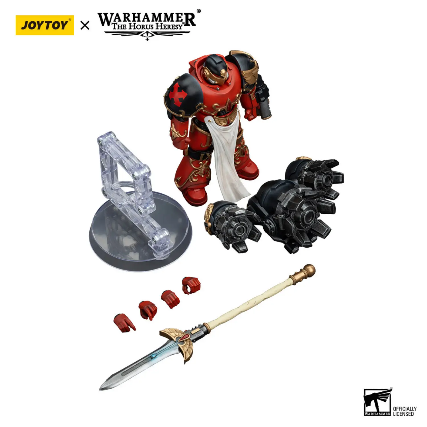 The Parts Of Action Figure Blood Angels Dawnbreaker Cohort Dawnbreaker 1 1 18 Jotyoy Warhammer The Horus Heresy In White Background