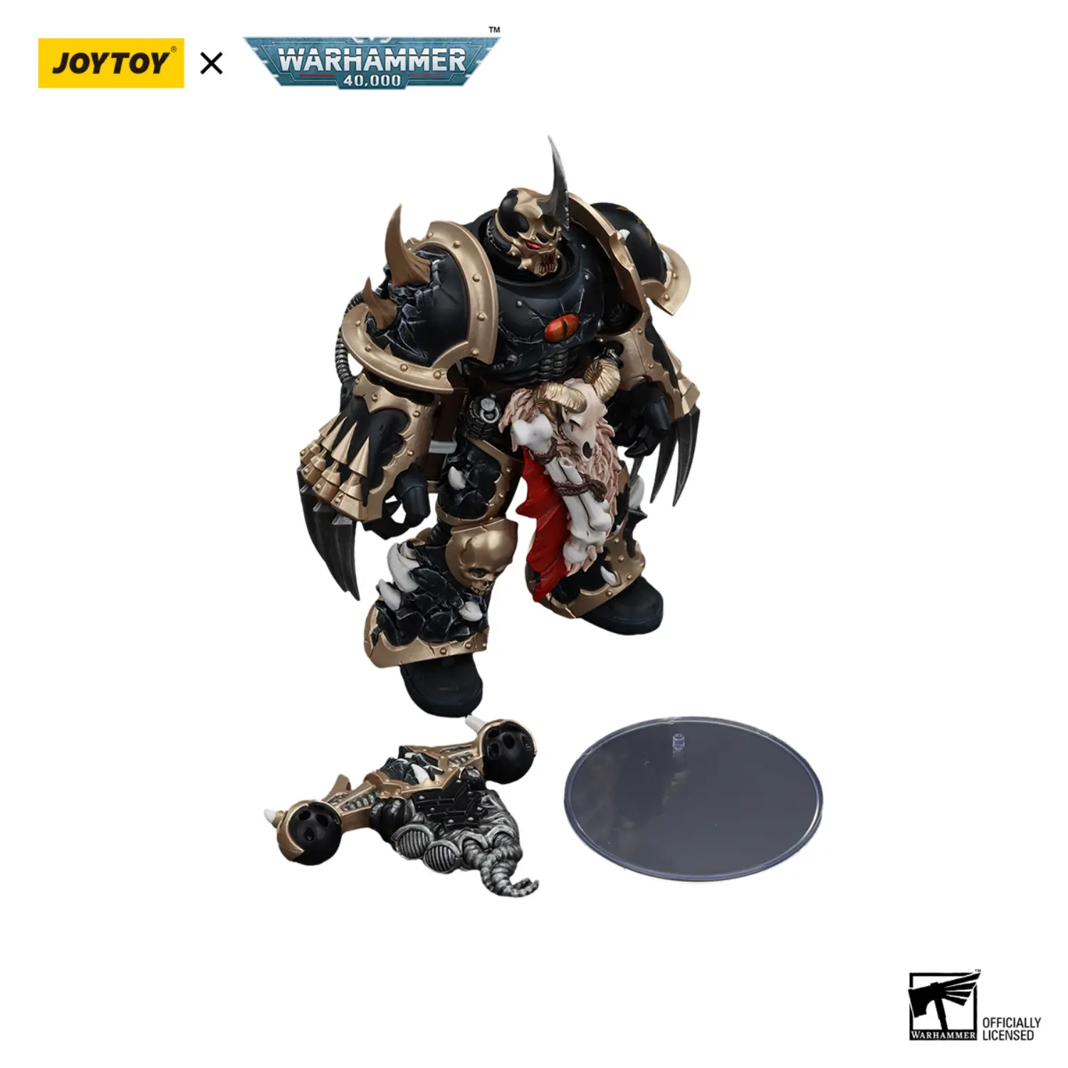 the parts of Action Figure - Chaos Space Marines Black Legion Chosen with Lightning Claws 1 18 - JOYTOY Warhammer 40K in white background The Parts Of Action Figure Chaos Space Marines Black Legion Chosen With Lightning Claws 1 18 Joytoy Warhammer 40k In White Background