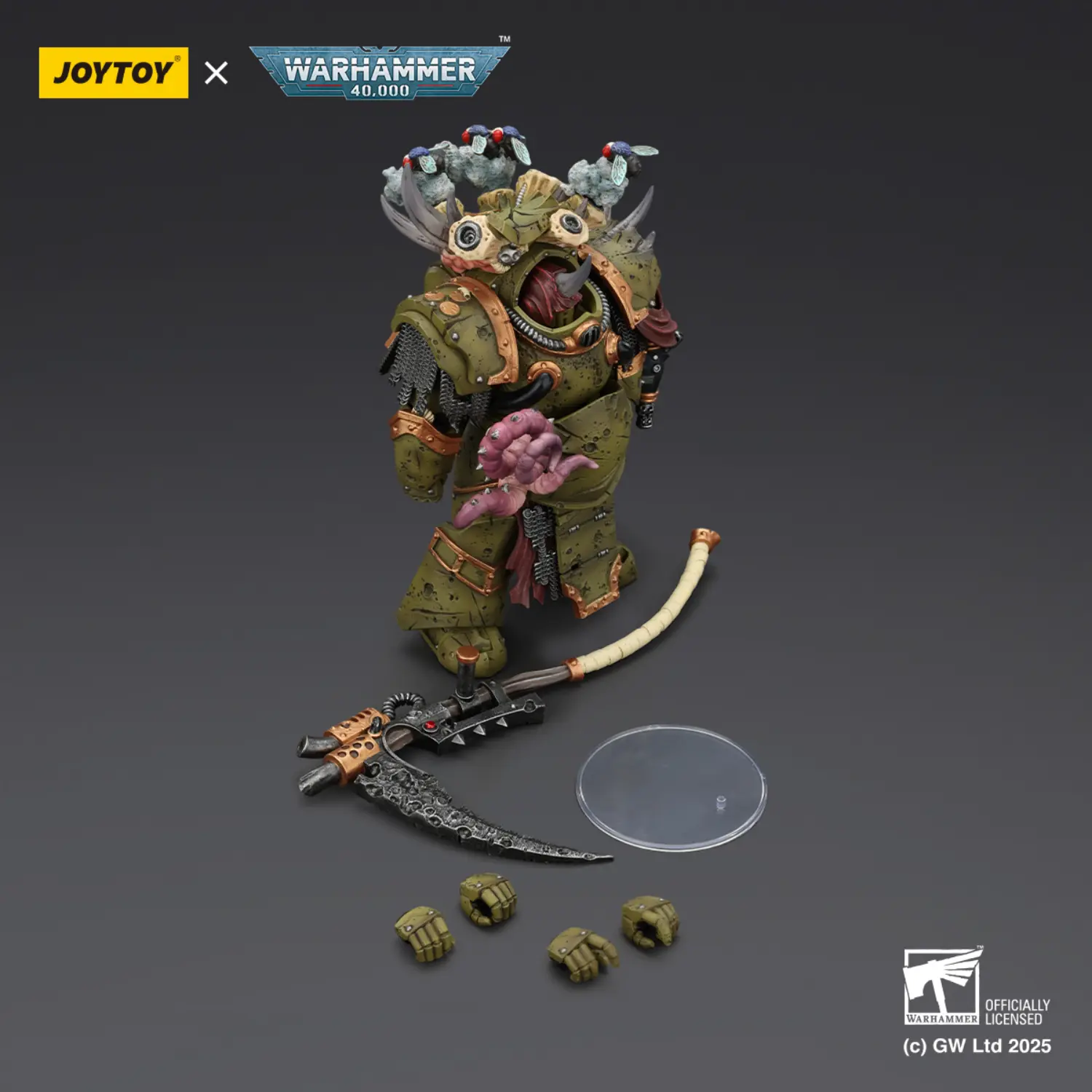 the parts of Action Figure - Death Guard Deathshroud Terminator 2 with Manreaper and Plaguespurter Gauntlet 1 18 - JOYTOY Warhammer 40K The Parts Of Action Figure Death Guard Deathshroud Terminator 2 With Manreaper And Plaguespurter Gauntlet 1 18 Joytoy Warhammer 40k