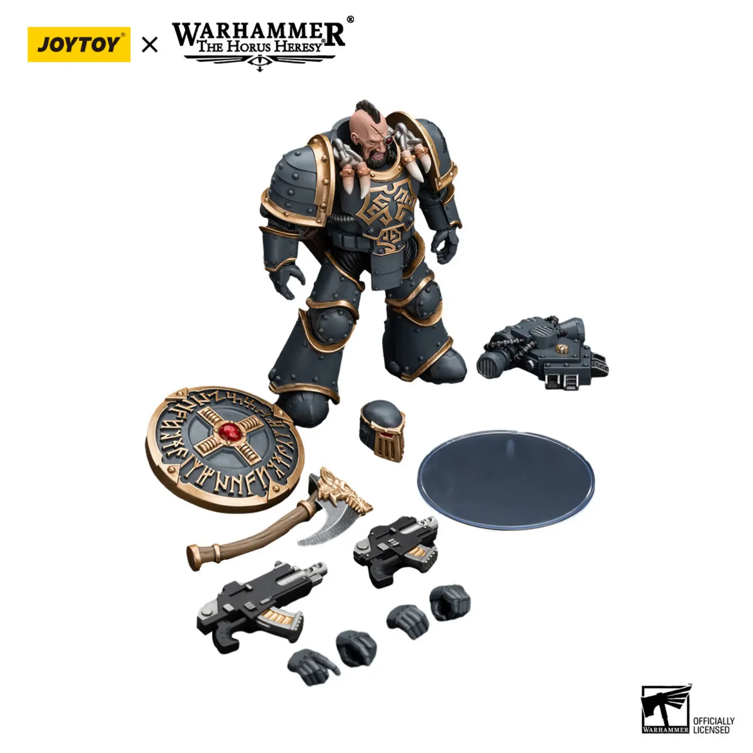 the parts of Action Figure - Huscarl Space Wolves Grey Slayer Pack 1 18 - JOTYOY Warhammer The Horus Heresy in white background The Parts Of Action Figure Huscarl Space Wolves Grey Slayer Pack 1 18 Jotyoy Warhammer The Horus Heresy In White Background