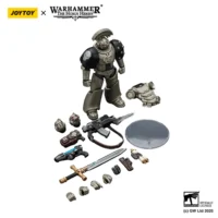 the parts of Action Figure - Iron Warriors MKVI Tactical Sergeant with Power Sword and Plasma Pistol 1 18 - JOTYOY Warhammer The Horus Heresy in white background The Parts Of Action Figure Iron Warriors Mkvi Tactical Sergeant With Power Sword And Plasma Pistol 1 18 Jotyoy Warhammer The Horus Heresy In White Background