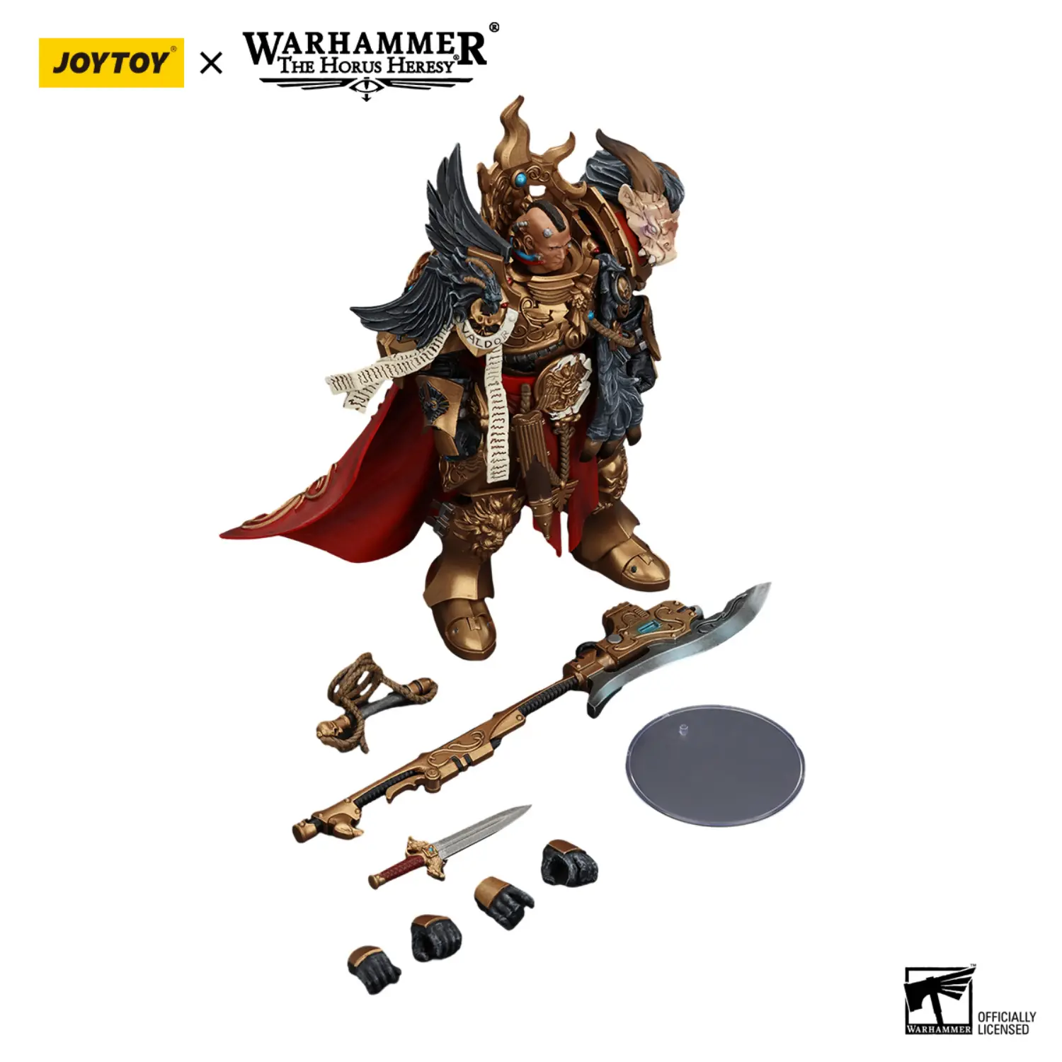 the parts of Action Figure - Legio Custodes Constantin Valdor, Captain-General of the Legio Custodes 1 18 - JOTYOY Warhammer The Horus Heresy in white background The Parts Of Action Figure Legio Custodes Constantin Valdor, Captain General Of The Legio Custodes 1 18 Jotyoy Warhammer The Horus Heresy In White Background