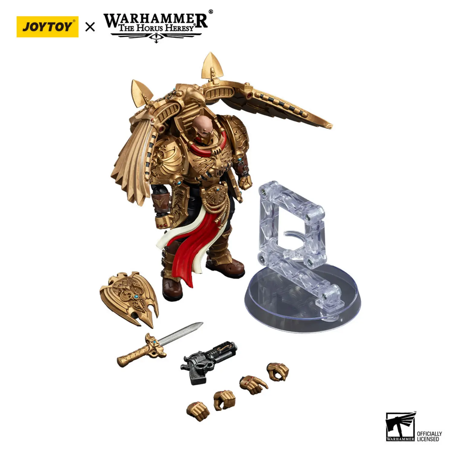 the parts of Action Figure - Legio Custodes Custodian Venatari with Kinetic Destroyer 1 18 - JOTYOY Warhammer The Horus Heresy in white background The Parts Of Action Figure Legio Custodes Custodian Venatari With Kinetic Destroyer 1 18 Jotyoy Warhammer The Horus Heresy In White Background