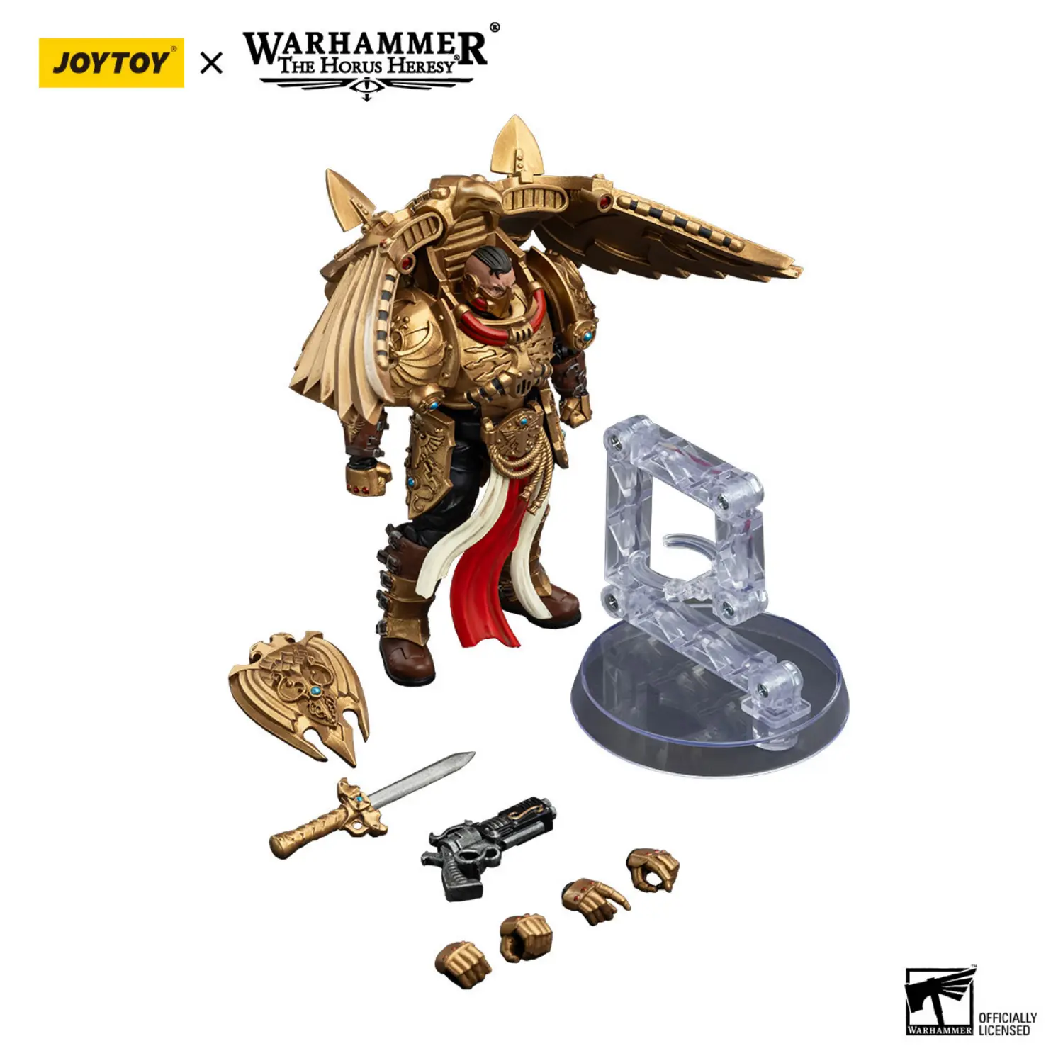 the parts of Action Figure - Legio Custodes Venatari with Kinetic Destroyer 1 18 - JOTYOY Warhammer The Horus Heresy in white background The Parts Of Action Figure Legio Custodes Venatari With Kinetic Destroyer 1 18 Jotyoy Warhammer The Horus Heresy In White Background