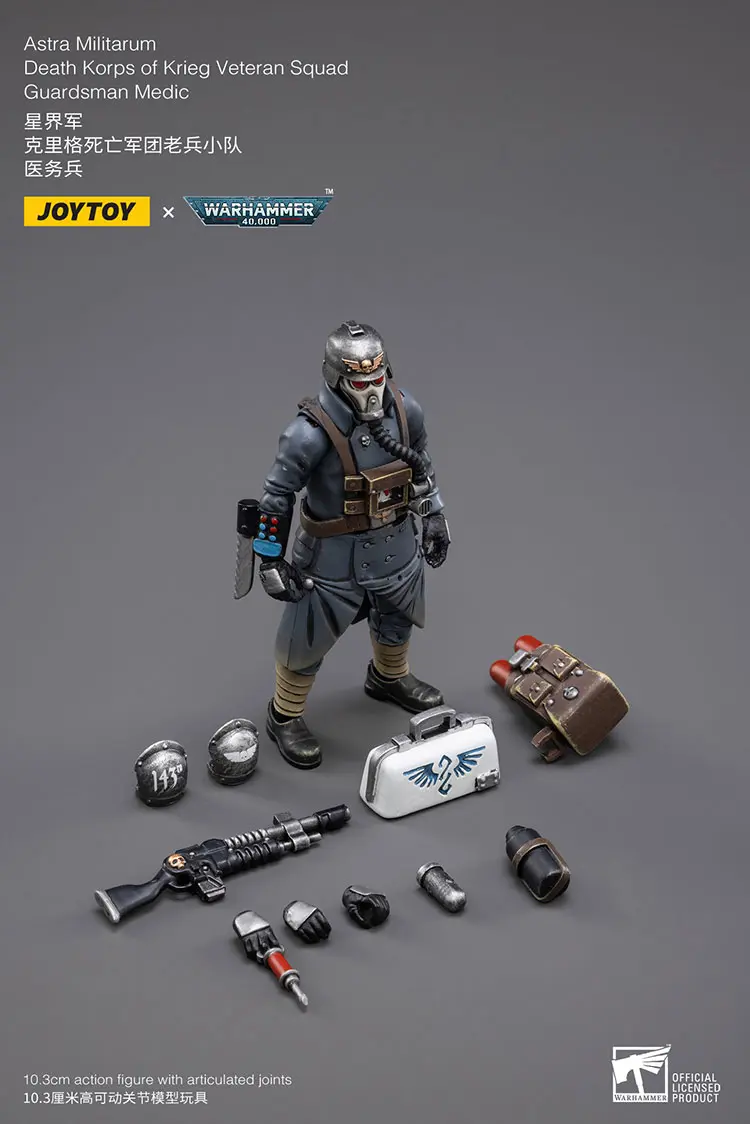 the parts of Action Figure - Medic Astra Militarum Death Korps of Krieg Veteran Squad Guardsman 1 18 - JOYTOY Warhammer 40K rectangle image The Parts Of Action Figure Medic Astra Militarum Death Korps Of Krieg Veteran Squad Guardsman 1 18 Joytoy Warhammer 40k Rectangle Image