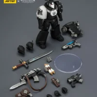The Parts Of Action Figure Raven Guard Mkvi Tactical Sergeant With Power Sword, Bolter And Plasma Pistol 1 18 Jotyoy Warhammer The Horus Heresy Rectangle Image
