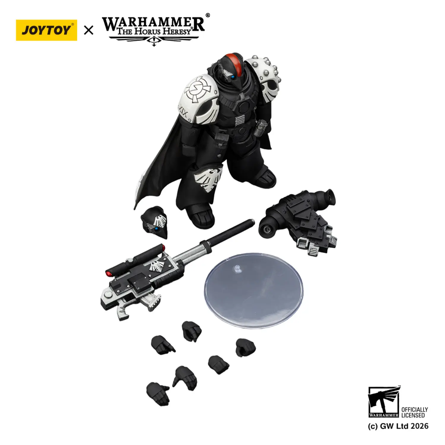 the parts of Action Figure - Raven Guard Mor Deythan Shade with Nemesis Bolt Rifle 1 18 - JOTYOY Warhammer The Horus Heresy in white background The Parts Of Action Figure Raven Guard Mor Deythan Shade With Nemesis Bolt Rifle 1 18 Jotyoy Warhammer The Horus Heresy In White Background