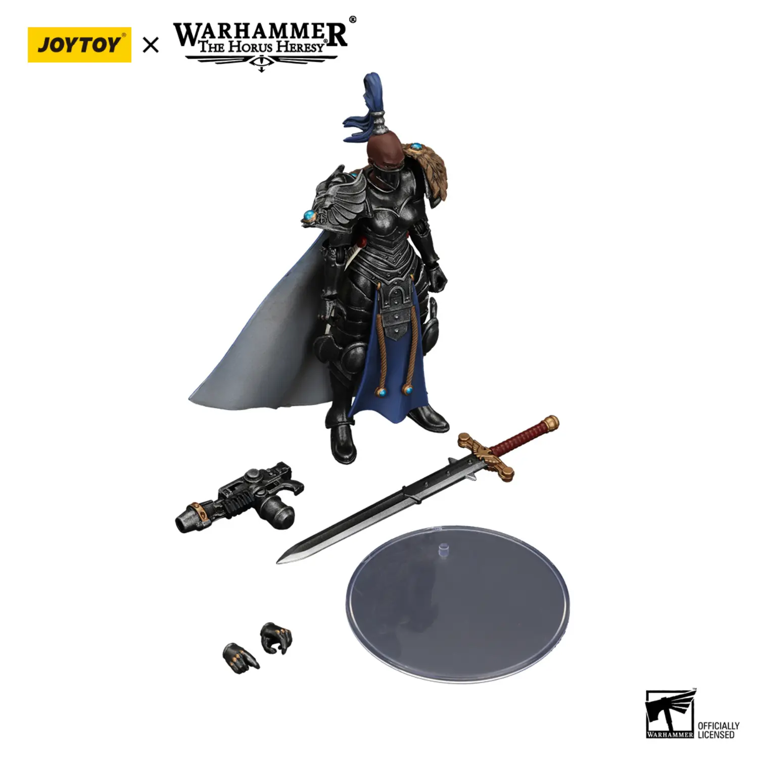 The Parts Of Action Figure Sisters Of Silence Argent Lynx Vigilator 2 1 18 Jotyoy Warhammer The Horus Heresy In White Background