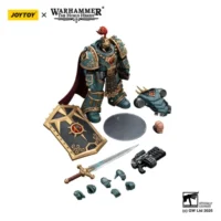 The Parts Of Action Figure Sons Of Horus ‘little’ Horus Aximand, Captain Of The 5th Company 1 18 Jotyoy Warhammer The Horus Heresy In White Background
