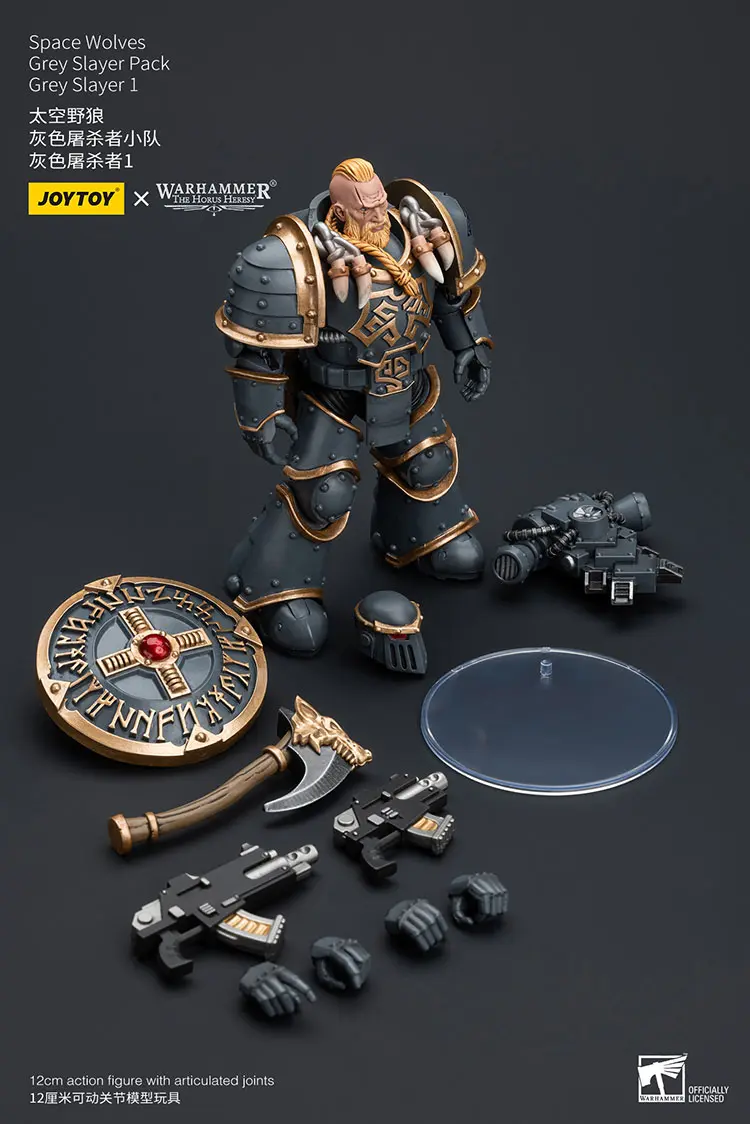 The Parts Of Action Figure Space Wolves Grey Slayer 1 (grey Slayer Pack) 1 18 Jotyoy Warhammer The Horus Heresy Rectangle Image