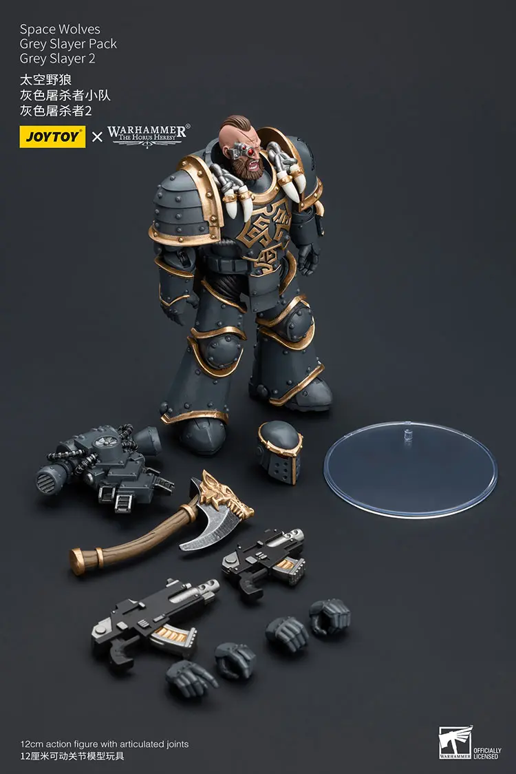 The Parts Of Action Figure Space Wolves Grey Slayer 2 (grey Slayer Pack) 1 18 Jotyoy Warhammer The Horus Heresy Rectangle Image
