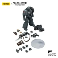 the parts of Action Figure - Space Wolves MKVI Tactical Legionary 1 18 - JOTYOY Warhammer The Horus Heresy in white background The Parts Of Action Figure Space Wolves Mkvi Tactical Legionary 1 18 Jotyoy Warhammer The Horus Heresy In White Background