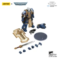 the parts of Action Figure - Ultramarines Levantus with Power Sword, Stormshield and Bolt Pistol 1 18 - JOYTOY Warhammer 40K in white back ground The Parts Of Action Figure Ultramarines Levantus With Power Sword, Stormshield And Bolt Pistol 1 18 Joytoy Warhammer 40k In White Back Ground