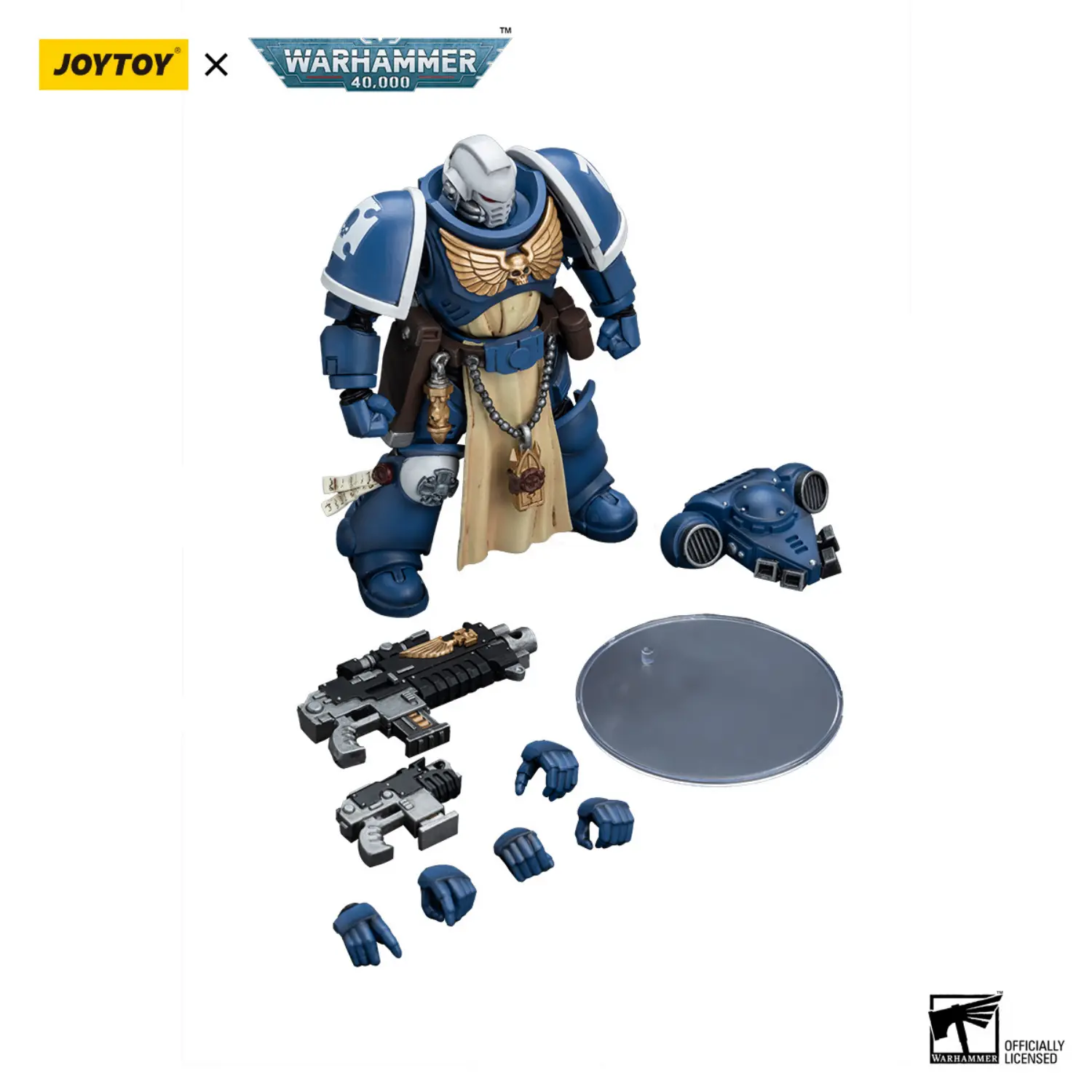 The Parts Of Action Figure Ultramarines Sternguard Veteran With Bolt Rifle 1 18 Joytoy Warhammer 40k
