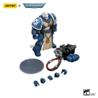 the parts of Action Figure - Ultramarines Sternguard Veteran with Heavy Bolter 1 18 - JOYTOY Warhammer 40K in white background The Parts Of Action Figure Ultramarines Sternguard Veteran With Heavy Bolter 1 18 Joytoy Warhammer 40k In White Background