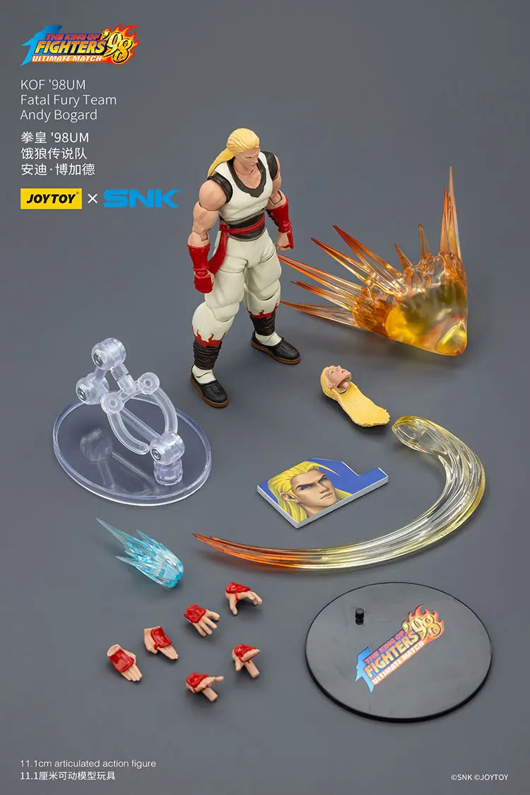 the parts of the Action Figure - Andy Bogard KOF _98 UM Fatal Fury Team SNK 1 18 - JOYTOY The King of Fighters rectangle image Action Figure - Andy Bogard KOF '98 UM Fatal Fury Team SNK 1/18 - JOYTOY The King of Fighters