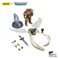 the parts of the Action Figure - Blood Angels The Sanguinor with Encarmine Broadsword 1 18 - JOYTOY Warhammer 40K in white background The Parts Of The Action Figure Blood Angels The Sanguinor With Encarmine Broadsword 1 18 Joytoy Warhammer 40k In White Background